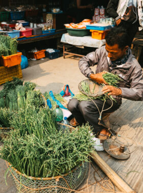 Under stadsvandring i Katmandu