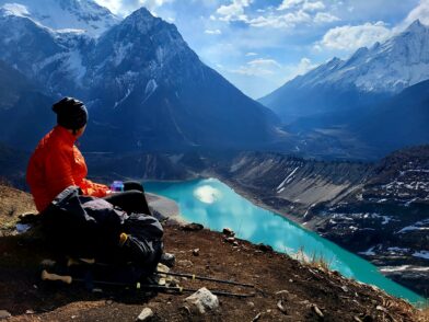 Paus med vacker utsikt