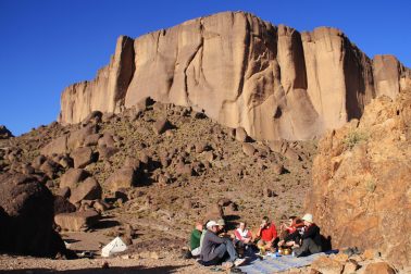 Lunch intas i regel i det fria